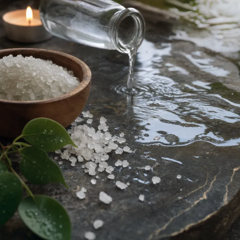 Mineral bath soak ritual
